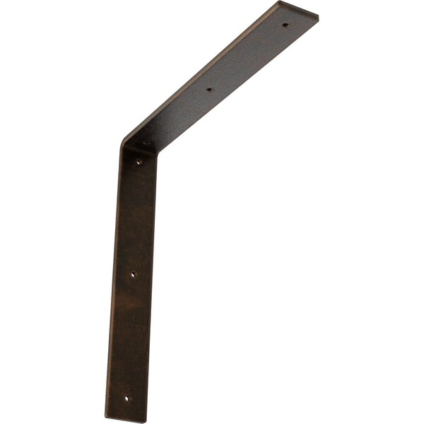Ekena Millwork Hamilton Steel Bracket, Antiqued Bronze 2"W x 14"D x 14"H BKTM02X14X14HAABZ - main